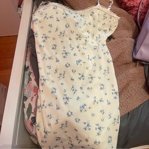 Floral Spaghetti Mini Strap Dress by Danielle Guizio